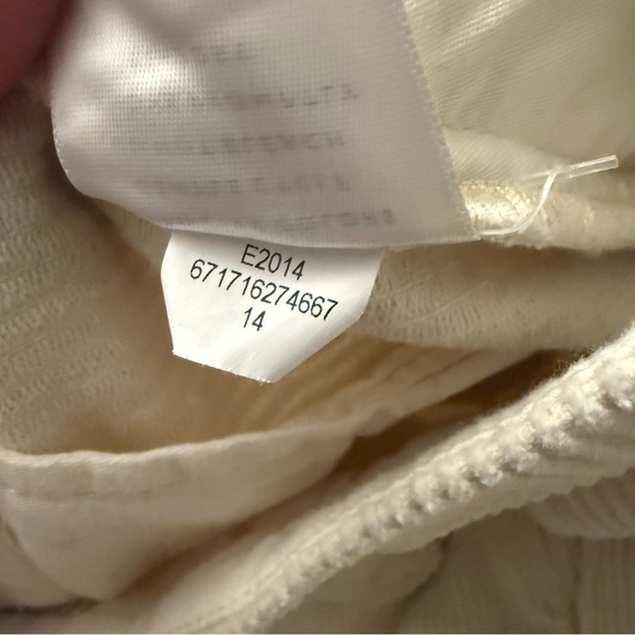 AYR • the metropolitan corduroy pleated pants - cream - size 14 - Picture 8 of 8